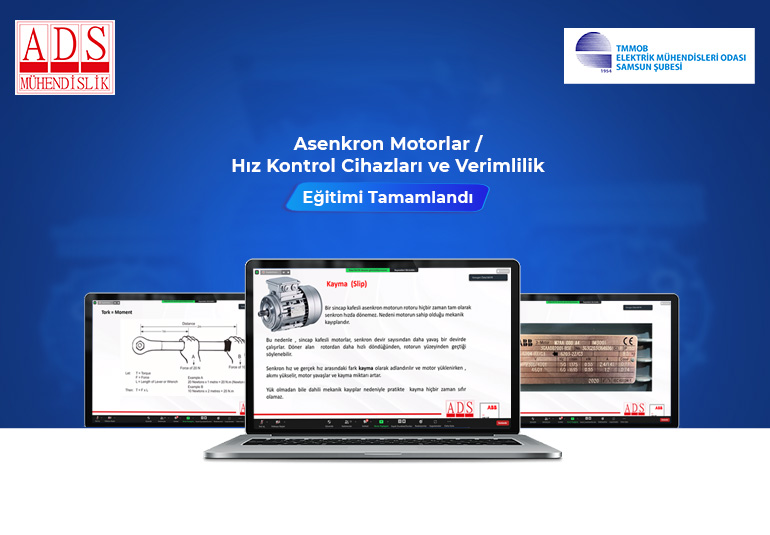 EMO Samsun Şubesi İle Asenkron Motorlar ve Sürücü Etkinliğimiz Tamamlandı